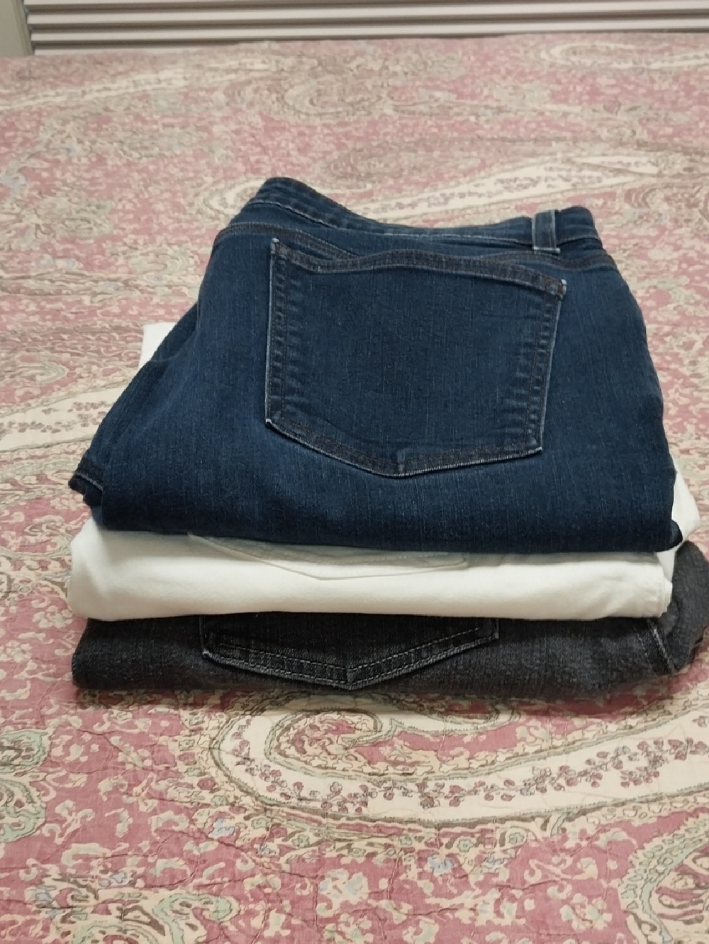 THREE pair EILEEN FISHER JEANS